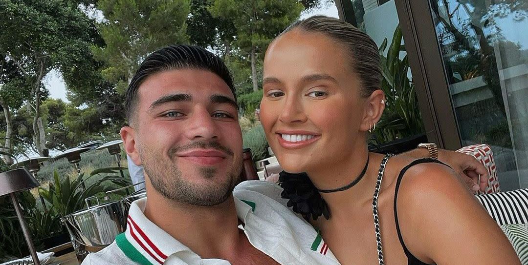 tommy fury, molly mae hague smiling together in a selfie