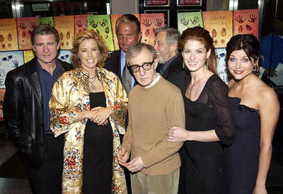 Treat Williams , Tea Leoni , George Hamilton , Woody Allen , Mark Rydell , Debra Messing and Tiffani Thiessen at the New York premiere of Dreamworks' Hollywood Ending