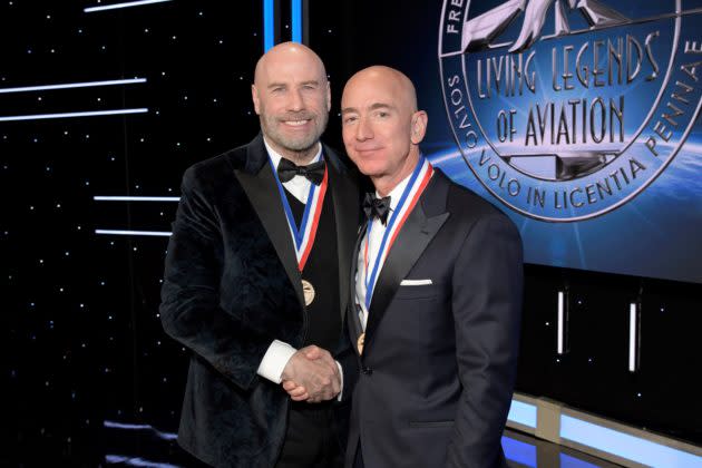 John Travolta and Jeff Bezos