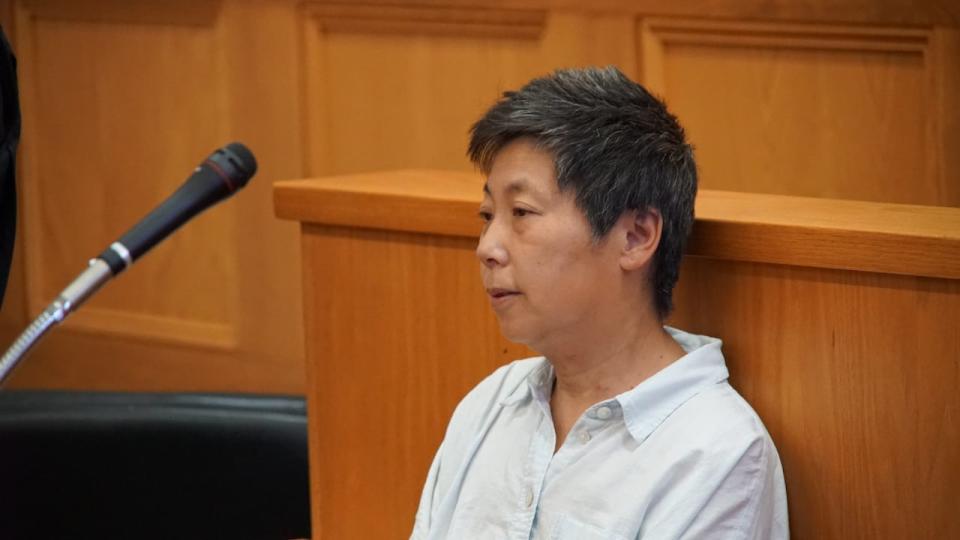 Unlicensed acupuncturist Xiao Hong Liu was taken into custody Tuesday and held in the lockup to appear in court Wednesday morning. (Ryan Cooke/CBC - image credit)