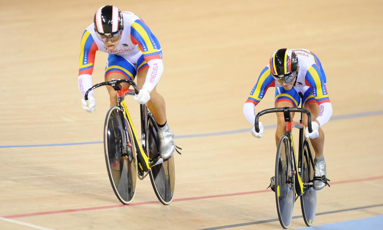 <span>Daniela Larreal Chirinos competes at the London 2012 Olympic Games with her teammate Mariaesthela Vilera.</span><span>Photograph: Tom Jenkins/The Guardian</span>