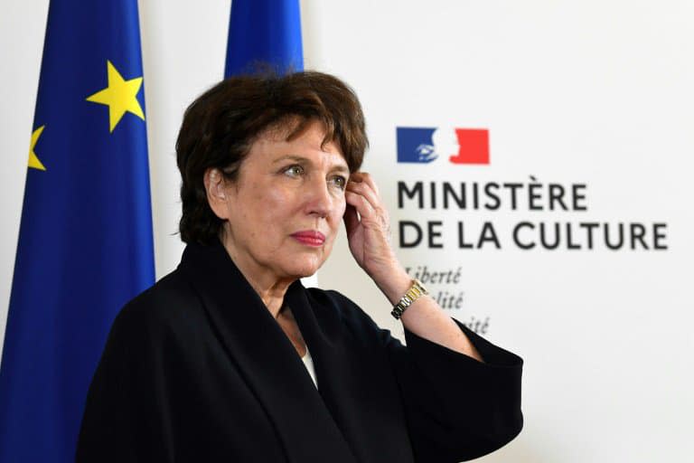 La ministre de la Culture Roselyne Bachelot, lors de la passation au ministère, le 6 juillet 2020 - Alain JOCARD © 2019 AFP