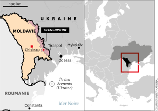 Carte de la République autoproclamée de Transnistrie.. Courrier international