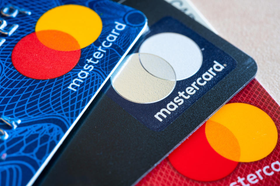 Mastercard Credit Cards. (Photo Illustration by Roberto Machado Noa/LightRocket via Getty Images)