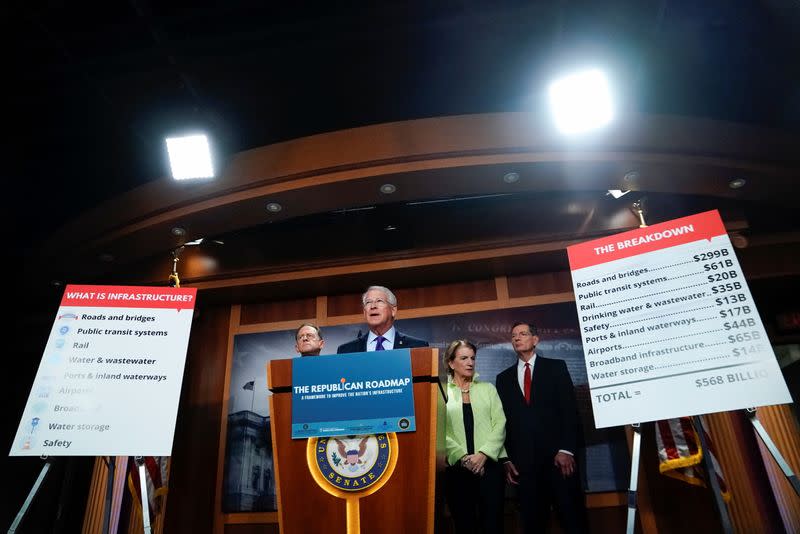 U.S. Republicans hold news conference introducing infrastructure plan, in Washington