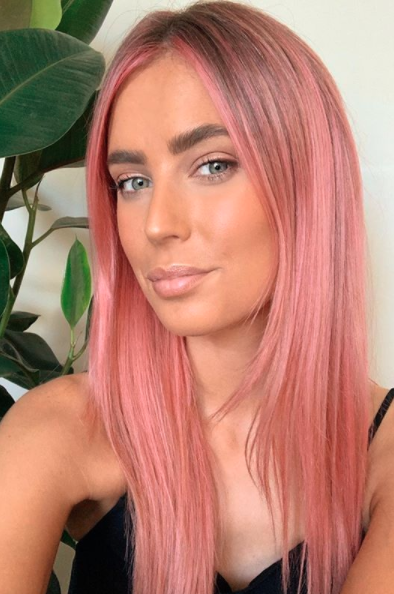 Paige Bachelor 2020 pink hair transformation