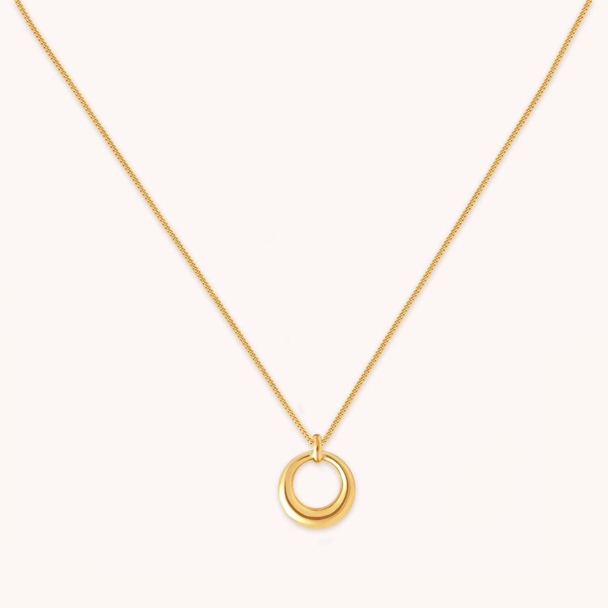 <p><a href="https://go.redirectingat.com?id=74968X1596630&url=https%3A%2F%2Fus.astridandmiyu.com%2Fproducts%2Fbold-halo-pendant-necklace-in-gold&sref=https%3A%2F%2F" rel="nofollow noopener" target="_blank" data-ylk="slk:Shop Now;elm:context_link;itc:0;sec:content-canvas" class="link rapid-noclick-resp">Shop Now</a></p><p>18K Gold Plated Halo Pendant Necklace</p><p>astridandmiyu.com</p><p>$120.00</p>