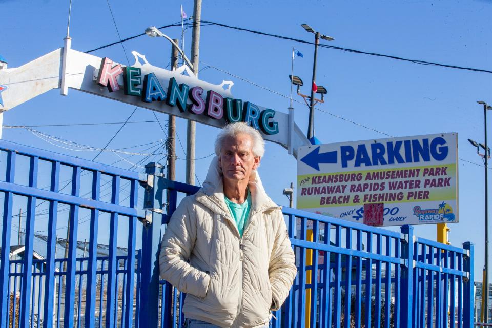 Hank Gehlhaus, owner of Keansburg Amusement Park, talks about his fight with the borough over a possible loss of one of his biggest parking lots, in Keansburg, NJ Friday, December 15, 2023.