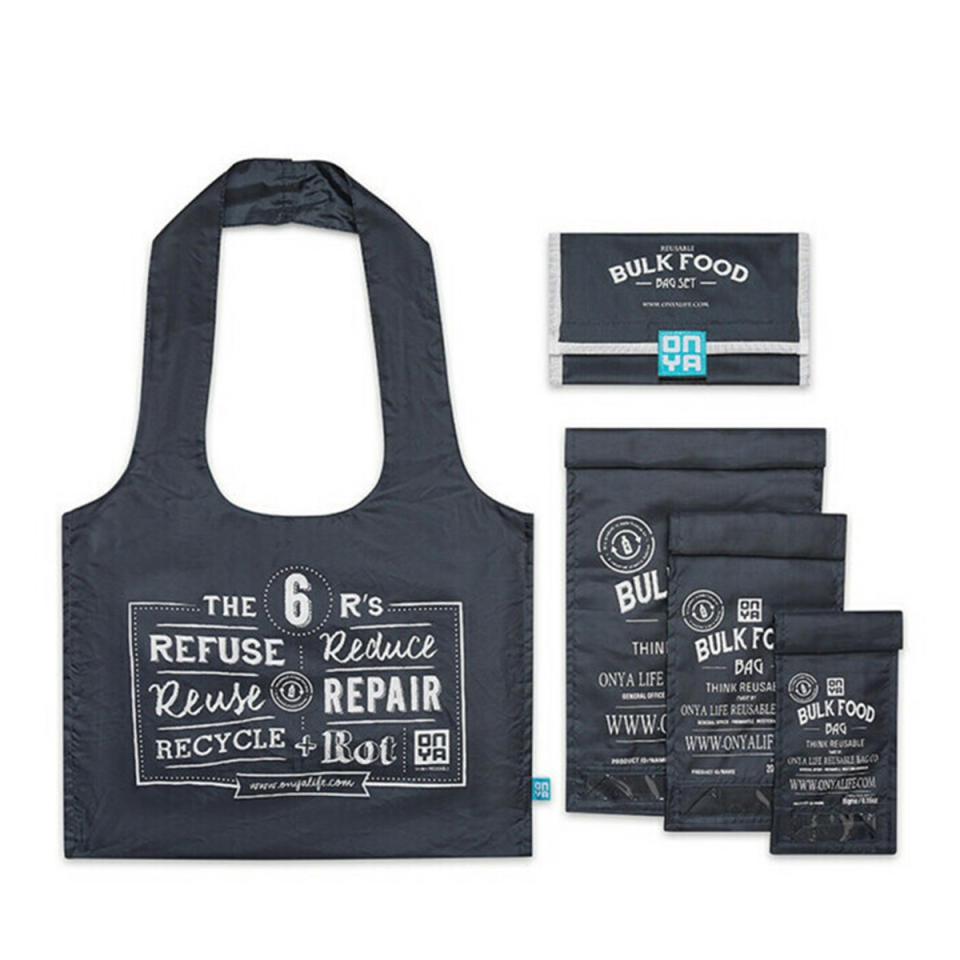 Onya Bulk Food Bag Set - Charcoal, $39.95