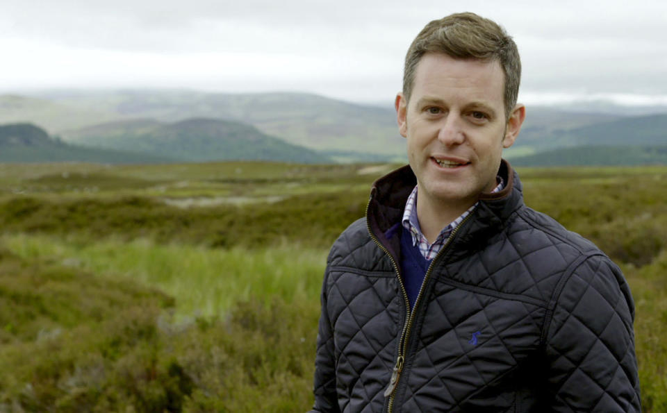 Countryfile: Queen and Country ,11/09/2022,Balmoral,2 - Balmoral,Picture shows:  Matt Baker,BBC Studios,Screengrab