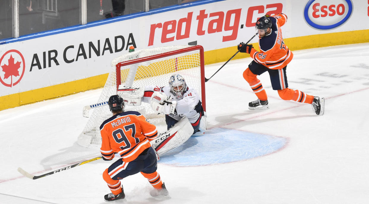 Connor McDavid and Leon Draisaitl are of to an outstanding start to the season. (Andy Devlin/NHLI via Getty Images)