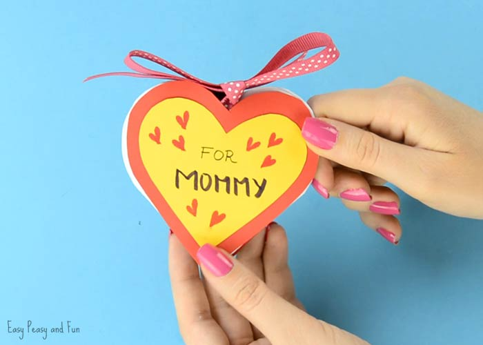 mothers day crafts for kindergarteners diy heart notebook