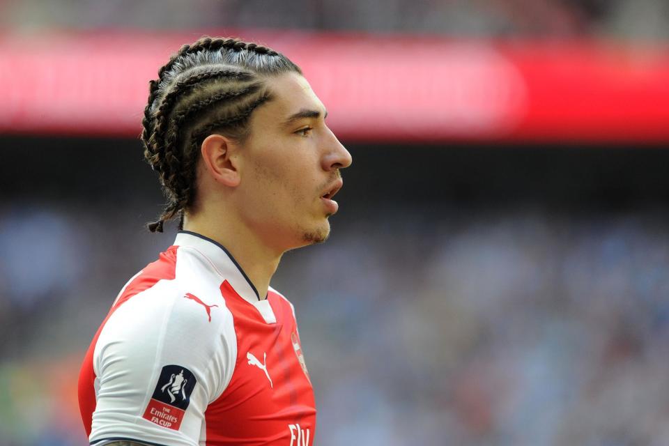 Bellerin was confined to the bench for much of Sunday's win over Manchester City: Arsenal FC via Getty Images