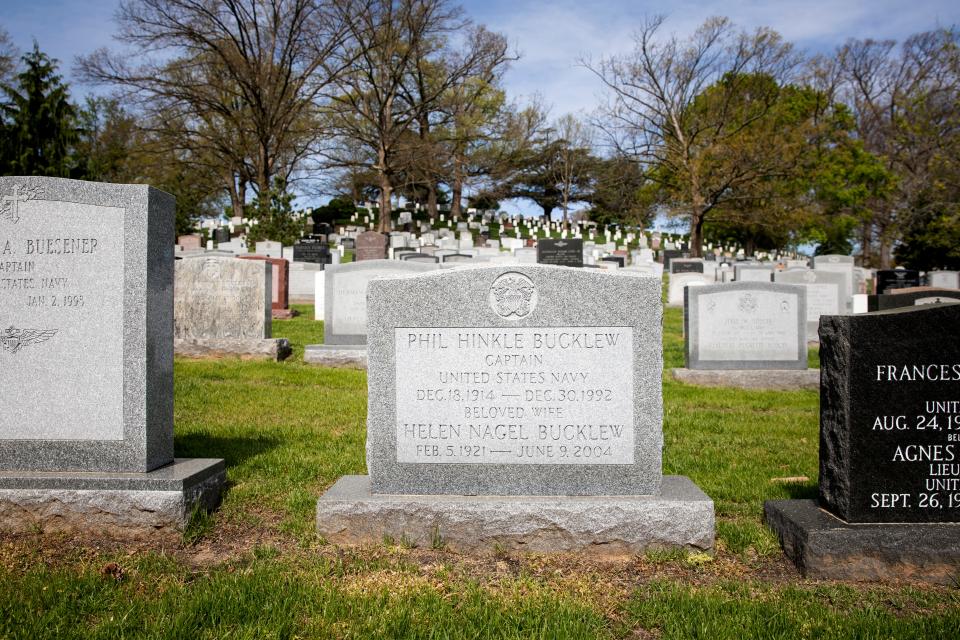 Capt. Phil Bucklew and his wife, Helen Bucklew, are buried at Arlington National Cemetery.