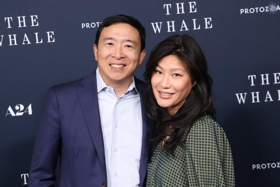 Andrew Yang and Evelyn Yang