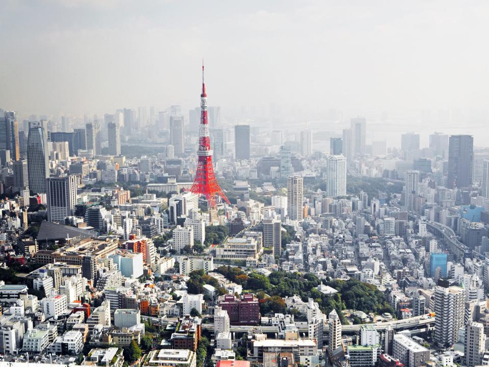 The Tokyo skyline. - Copyright: Allan Baxter/Getty Images