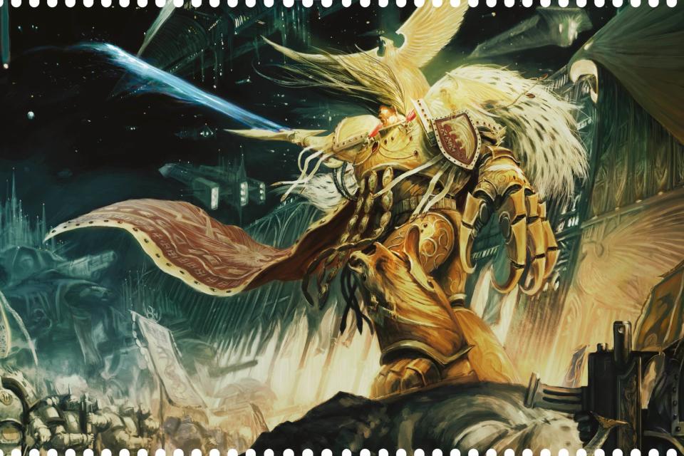 A set of stamps is being issued to mark the 40th anniversary of the popular tabletop game Warhammer (Royal Mail/PA) (PA Media)