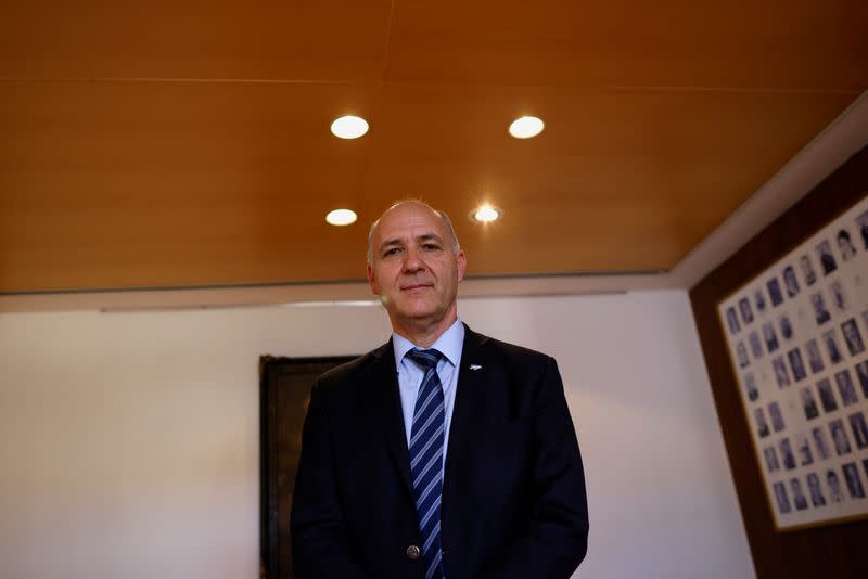 Argentine Secretary for Falklands (Malvinas) affairs Guillermo Carmona poses for a picture during an interview with Reuters in Brasilia