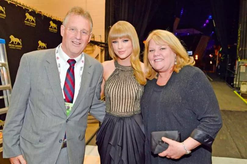 Taylor with dad Scott, 71 and mum Andrea, 65