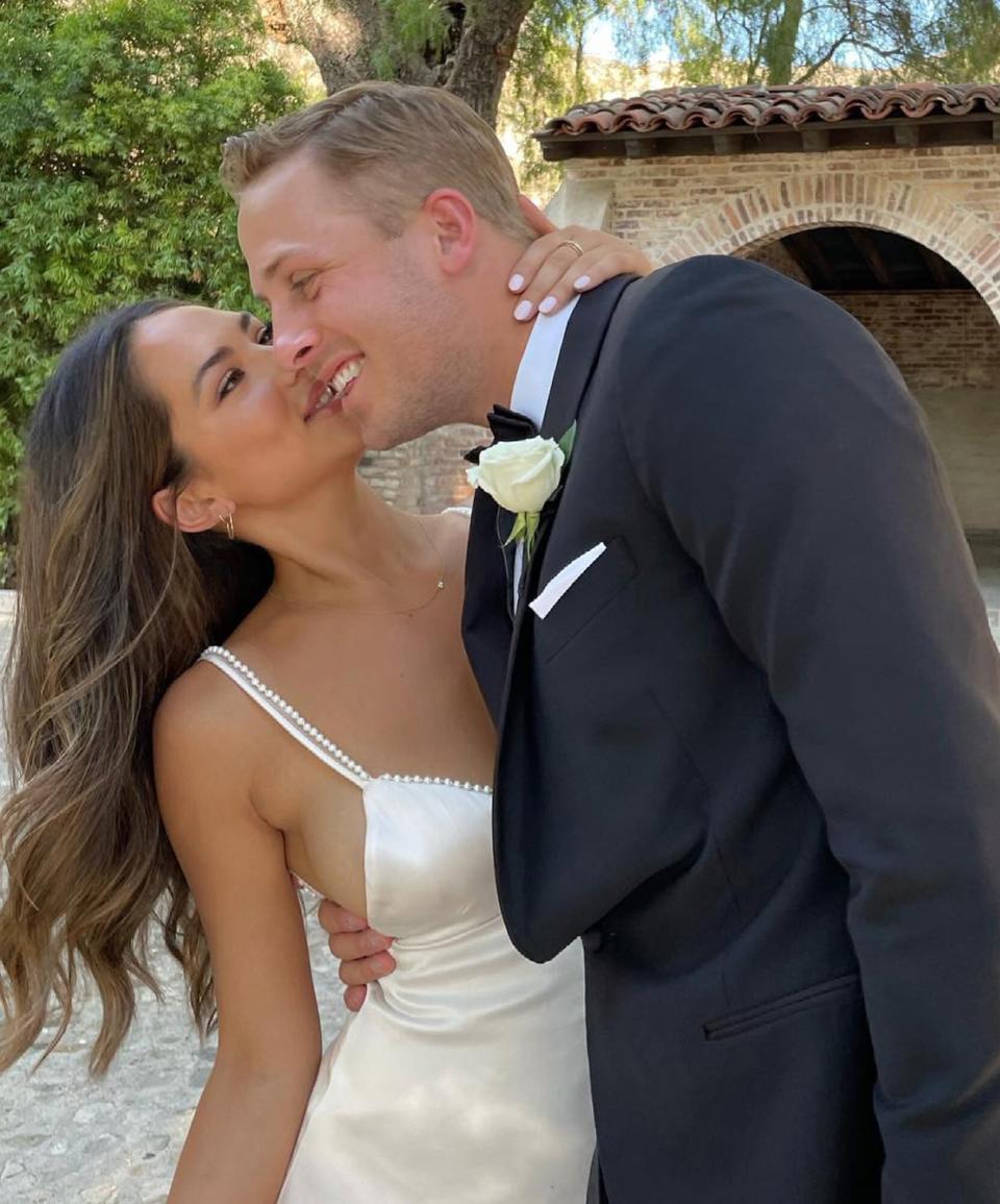 Jared Goff and Christen Harper