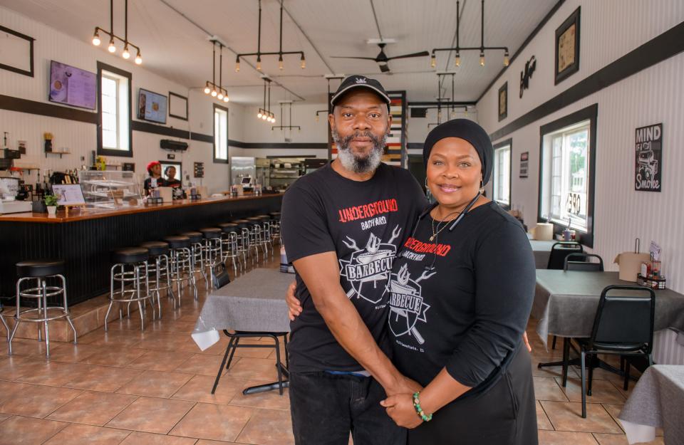 Tony and Dalaia Bitten have opened a new barbecue joint at 102 E. Gale Street in Williamsfield. The couple opened Underground Backyard BBQ in January after moving to the village from Bakersfield, California.