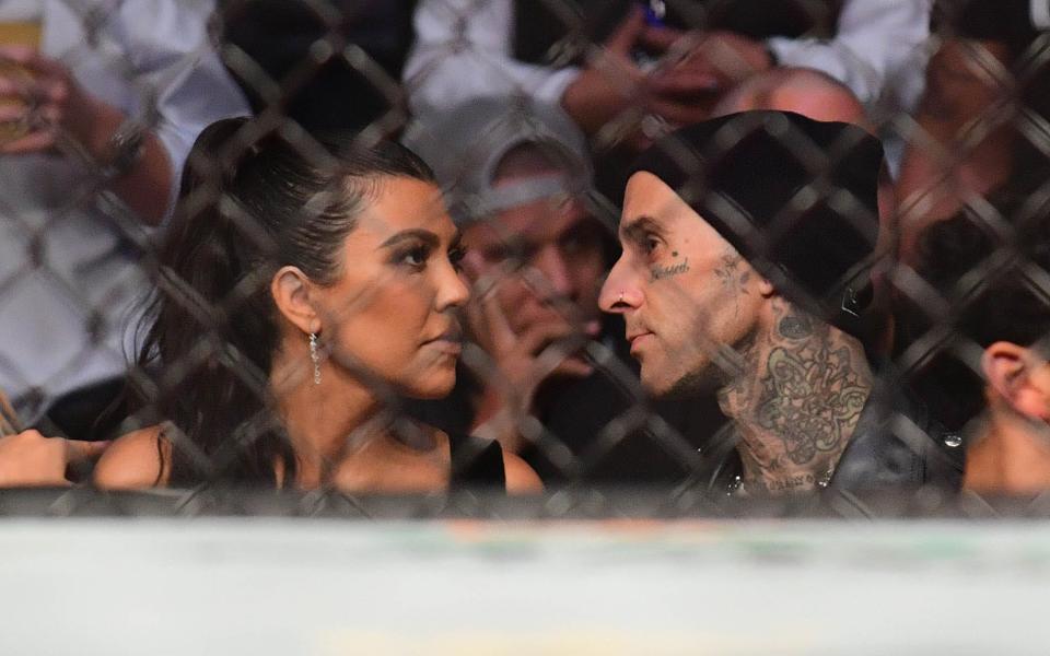 Kourtney Kardashian and Travis Barker stepped out with fellow couple Megan Fox and Machine Gun Kelly for what looked like a double date at a UFC match in March.