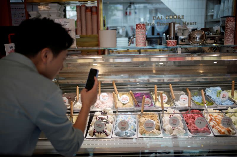 Ice cream store in Shanghai