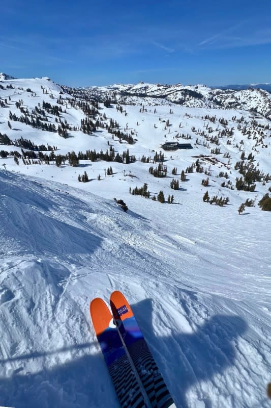 Looking down North Bowl towards The Gold Coast Lodge. (4/9/24)<p>Photo: Matt Lorelli/Powder Magazine</p>