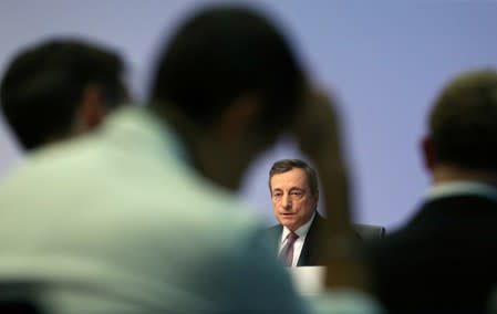 FILE PHOTO: European Central Bank holds a news conference in Frankfurt