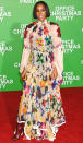 <p>Joseph and his rainbow outerwear have nothing on Kelly Rowland and her boho, watercolor, crochet-inspired maxi.</p>