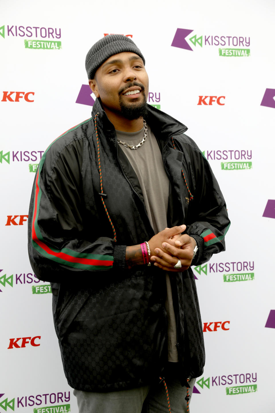 LONDON, ENGLAND - SEPTEMBER 25: Jordan Banjo attends KISSTORY Festival 2021 at Streatham Common on September 25, 2021 in London, England. (Photo by Tristan Fewings/Getty Images for Bauer Media)