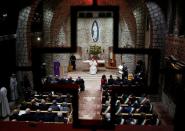 Pope Francis visits the nativity scene of Greccio