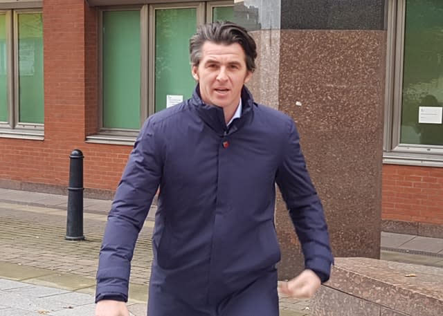 Joey Barton arrives at Sheffield Crown Court 