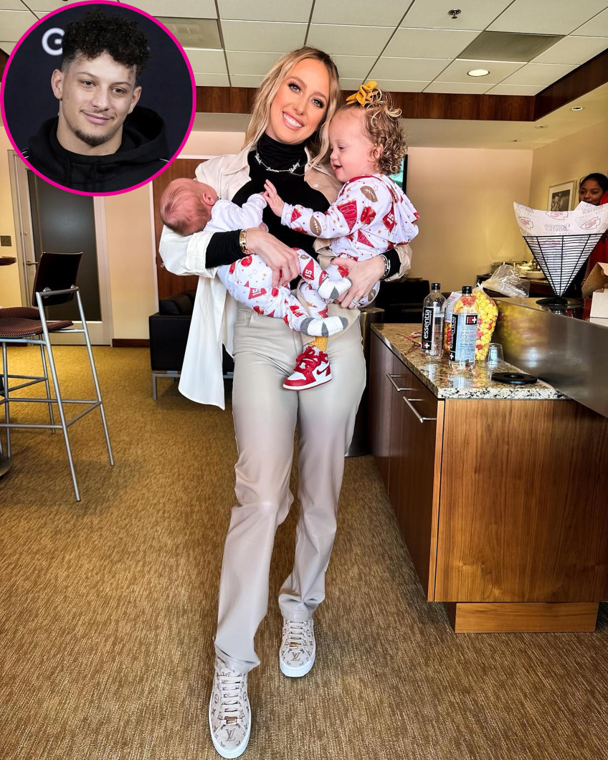 Patrick Mahomes and Brittany Matthews Share Family Photo with Baby Sterling  Skye Ahead of Wedding