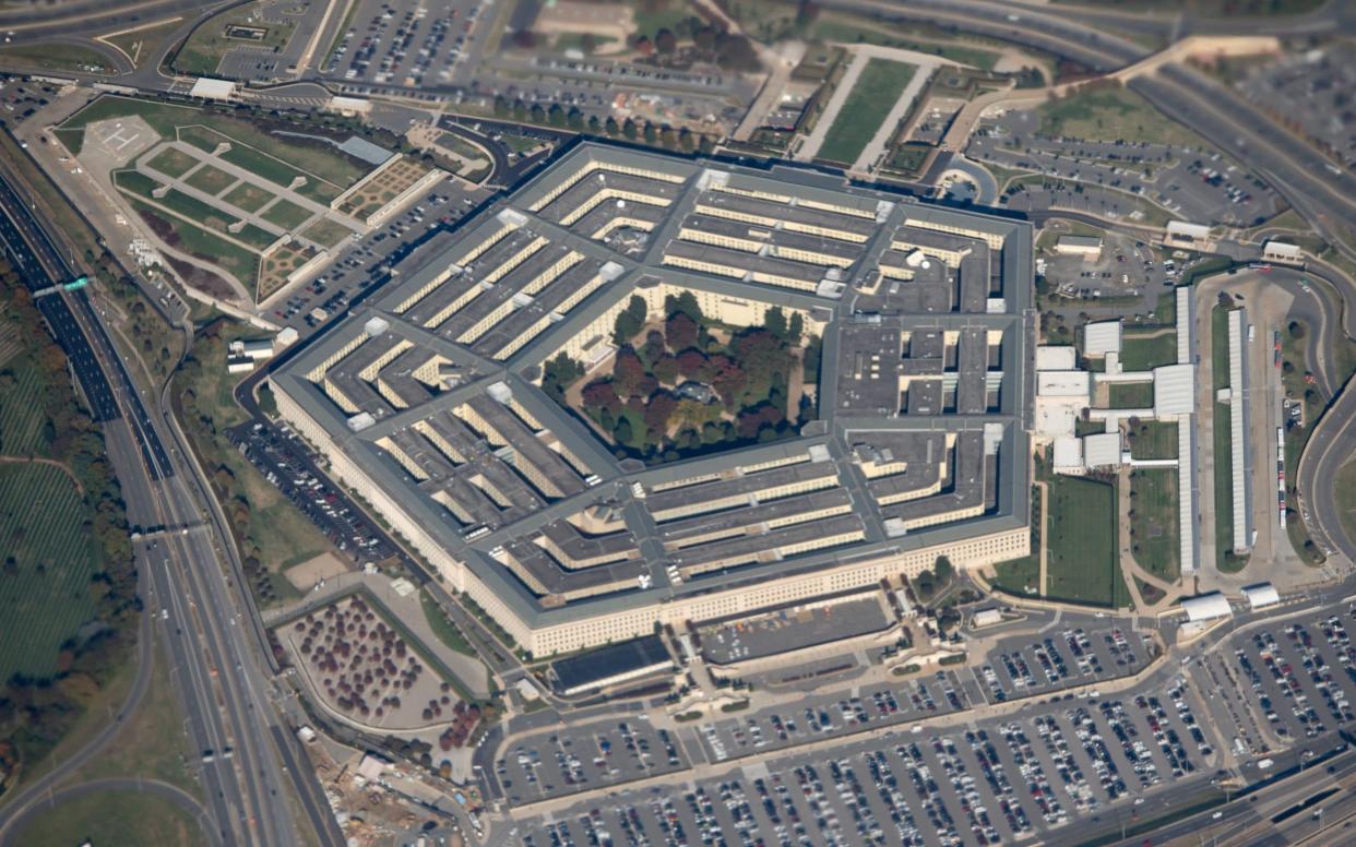 The Pentagon is seen from an airplane over Washington, DC - AFP