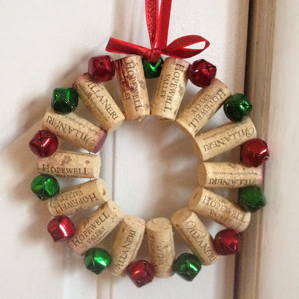 Wine Cork Wreath