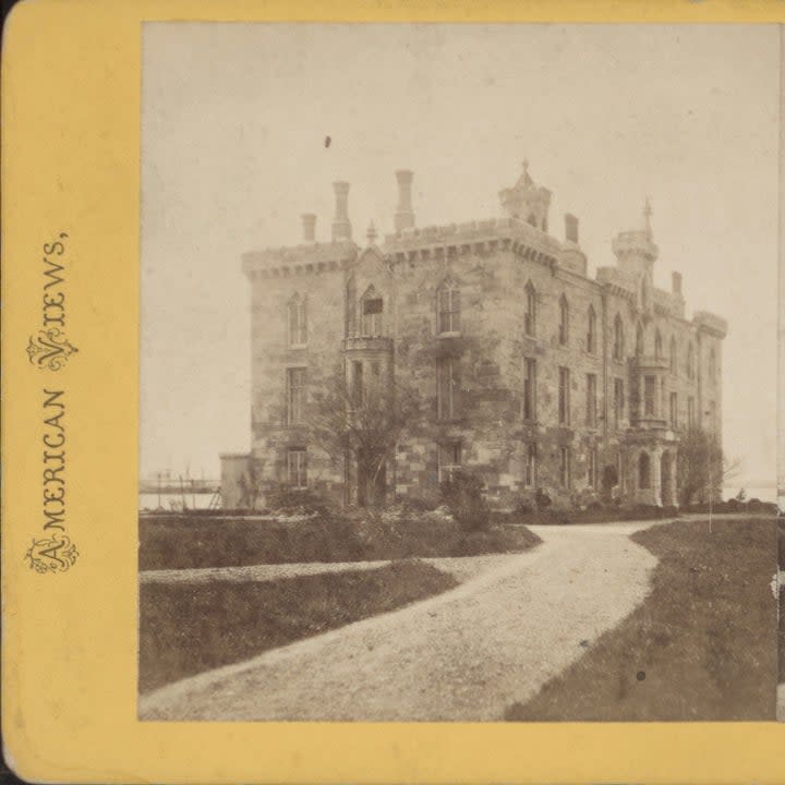 An old image of the Smallpox Memorial Hospital