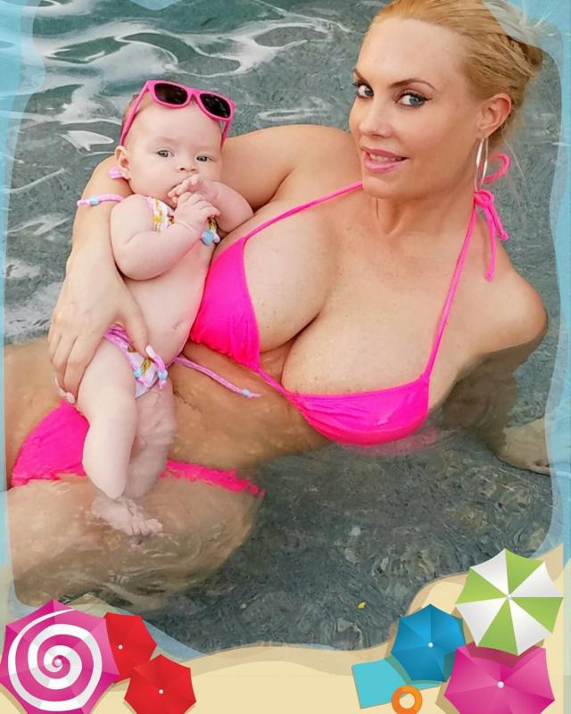 Coco Austin and 4-Month-Old Daughter Chanel Rock Matching Itty