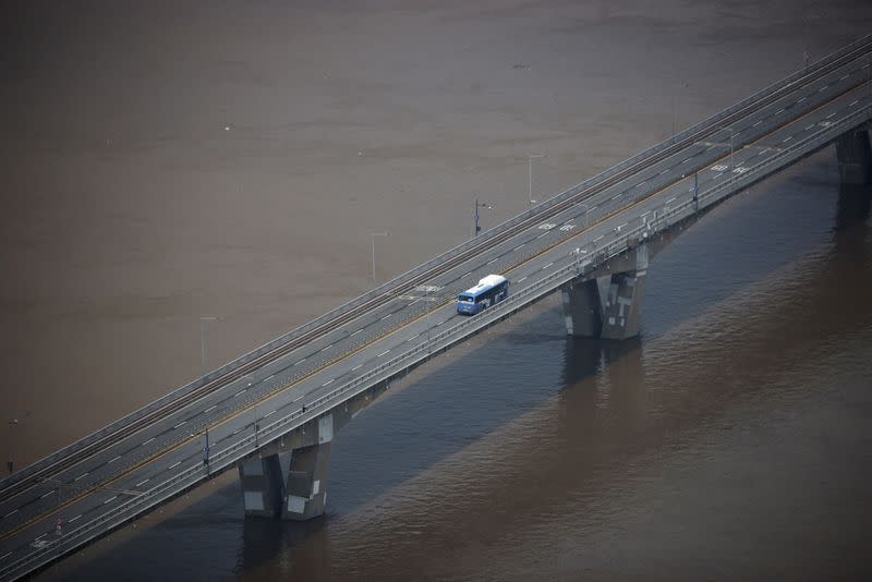 Aftermath of record level of torrential rain in Seoul