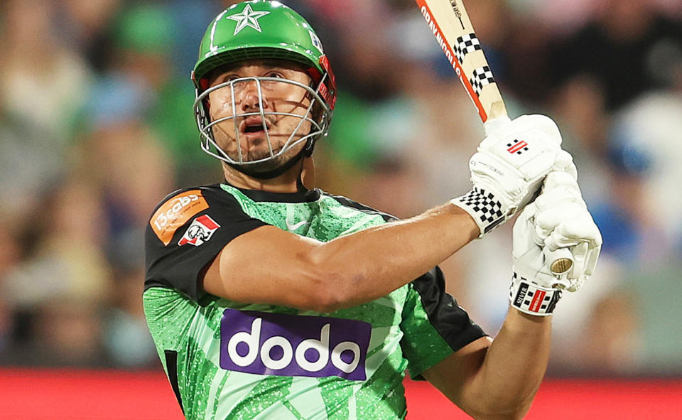 Marcus Stoinis, pictured here as the Melbourne Stars beat the Adelaide Strikers in the BBL.