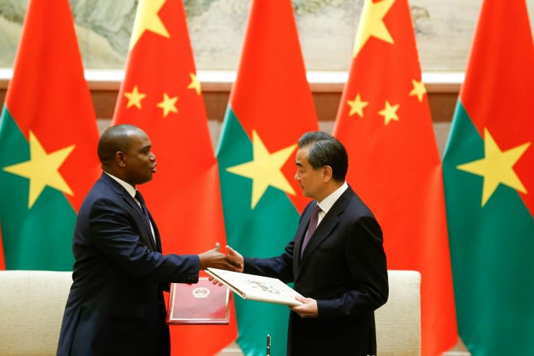 Burkina Faso established diplomatic relations with China days after breaking ties with Taiwan