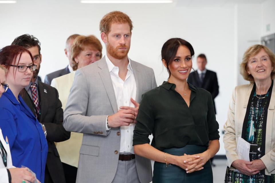 Prince Harry and Meghan, Duchess of Sussex visit the University of Chichester Tech Park (REUTERS)