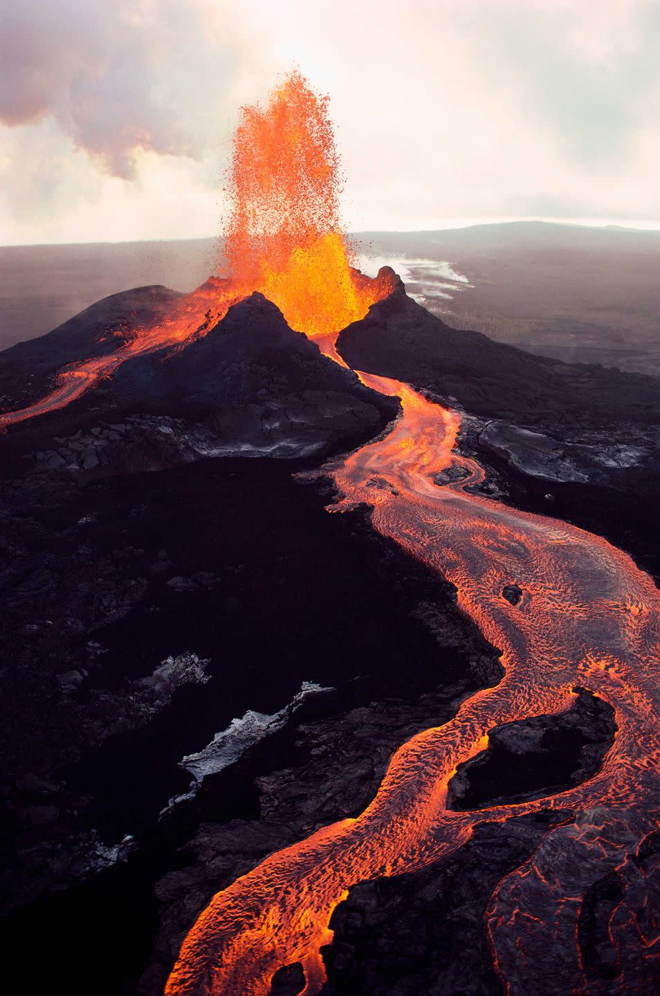 <p>It’s not just <em>anywhere</em> visitors can get up close to an active volcano like Kilauea Volcano, situated in <a href="https://www.nps.gov/havo/index.htm" rel="nofollow noopener" target="_blank" data-ylk="slk:Hawaii Volcanoes National Park;elm:context_link;itc:0;sec:content-canvas" class="link ">Hawaii Volcanoes National Park</a>. A dream for hikers across this 500 square miles of terrain, you’ll see anything from lush <a href="https://www.bestproducts.com/fun-things-to-do/g25381127/beautiful-costa-rica-resorts/" rel="nofollow noopener" target="_blank" data-ylk="slk:tropical rainforests;elm:context_link;itc:0;sec:content-canvas" class="link ">tropical rainforests</a> to desert and of course, active volcanoes. Before you visit, make sure to check if there are any closures due to volcanic activity.<br> </p>