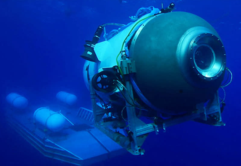 A handout photo shows the Titan from below.