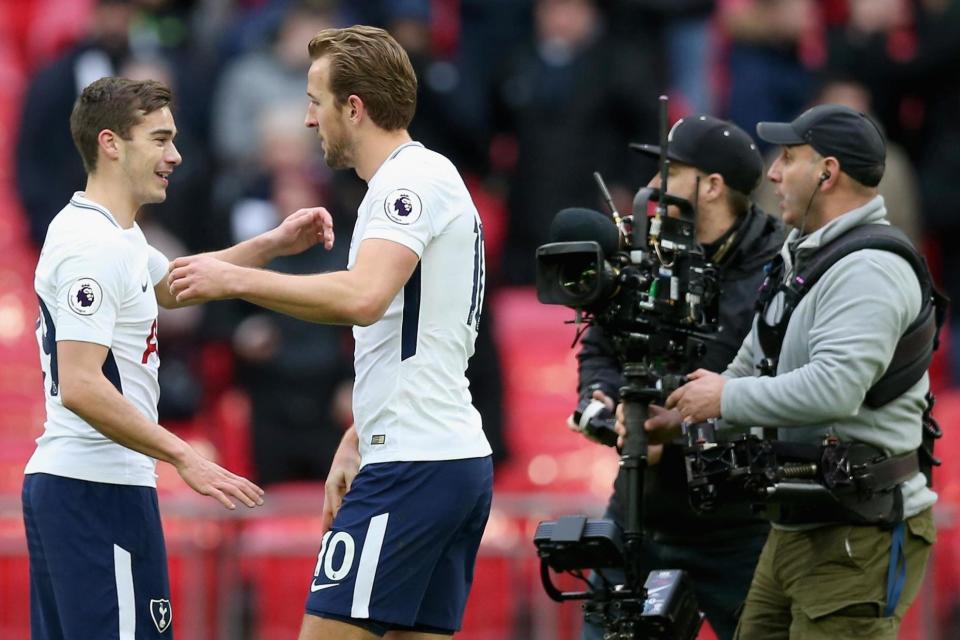 Returning: Tottenham's stars have been away on international duty: Tottenham Hotspur FC via Getty I