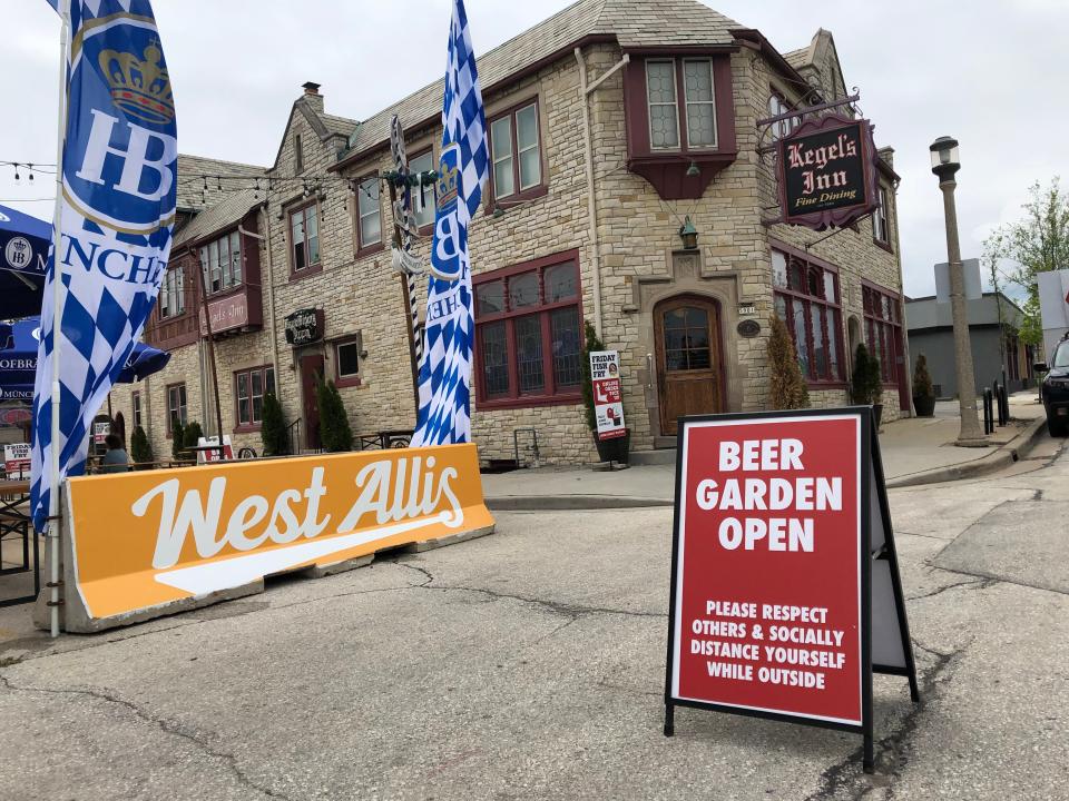 The beer garden at Kegel's Inn in West Allis was one of the only Milwaukee area beer gardens open.