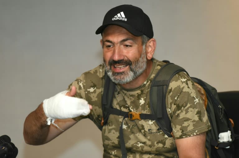 Observers say the charismatic Nikol Pashinyan personifies the opposition movement in Armenia