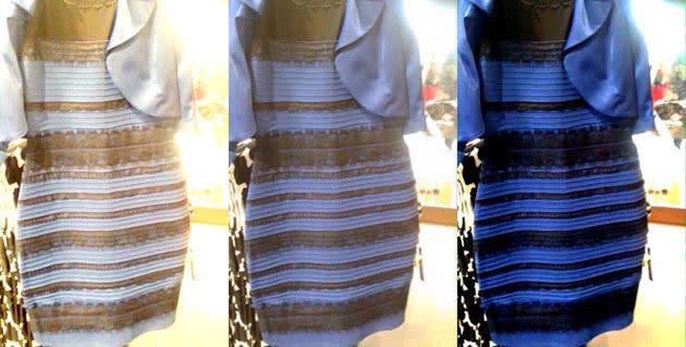 White and gold or black and blue? 