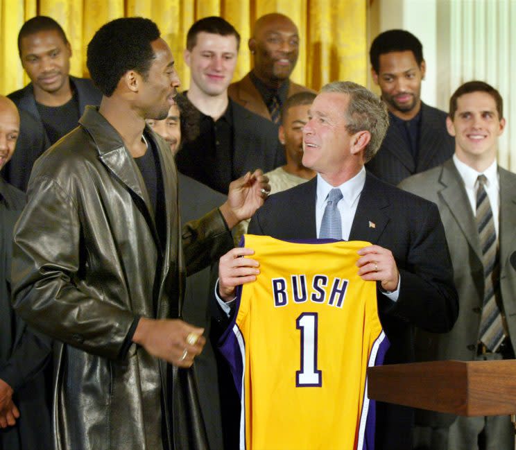 Bryant also visited the White House multiple times under President George W. Bush. (AP)