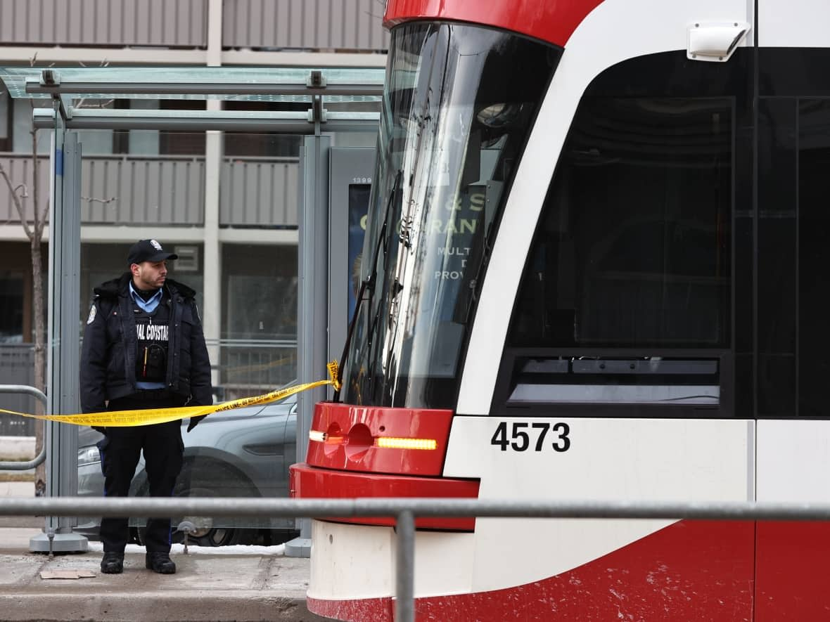 Toronto's police chief says upwards of 80 police officers will be in place throughout the TTC every day in an effort to enhance public safety.  (Evan Mitsui/CBC - image credit)